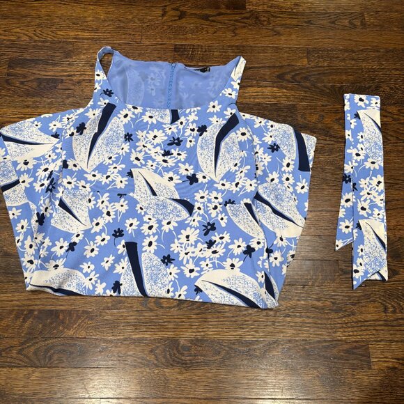 Lauren Ralph Lauren Womens Floral Crepe Sleeveless Dress SZ: 14 - Picture 6 of 15